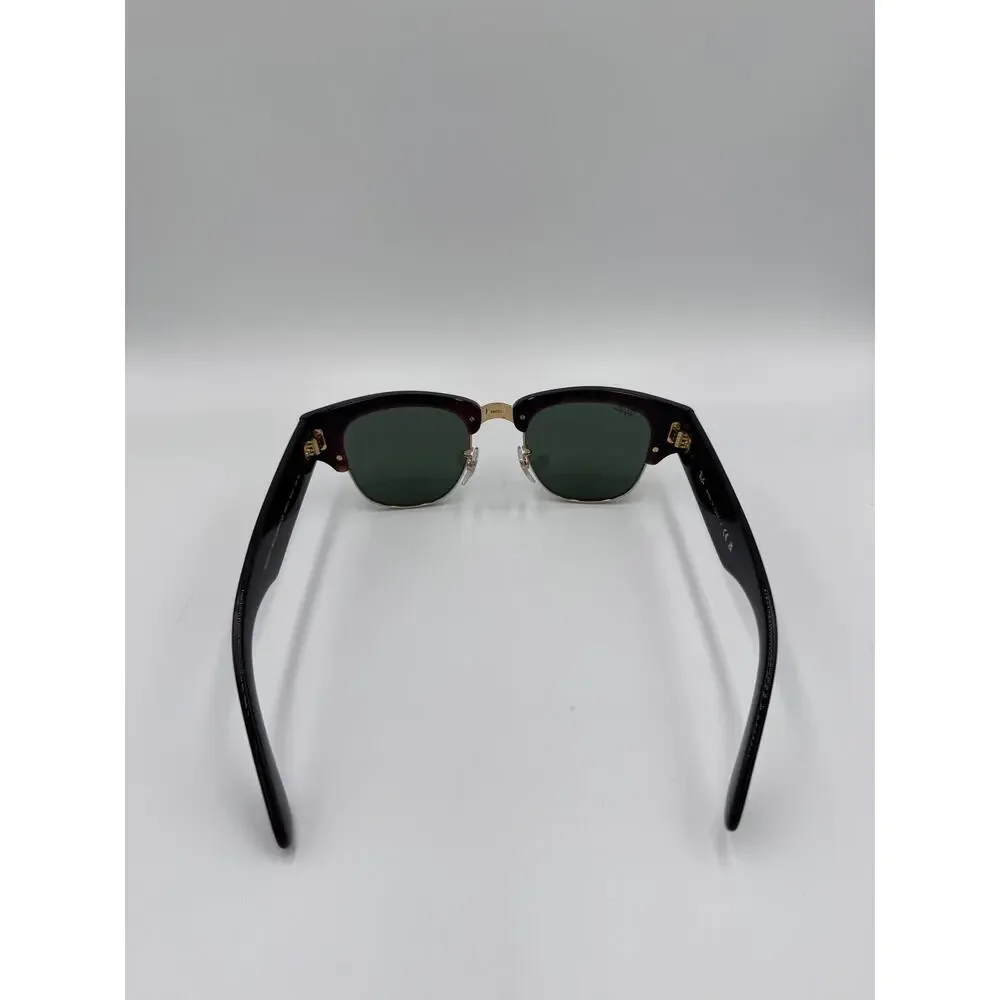 Ray-Ban RB0316S Mega Clubmaster Tortoise Arista Green Lens 50mm New